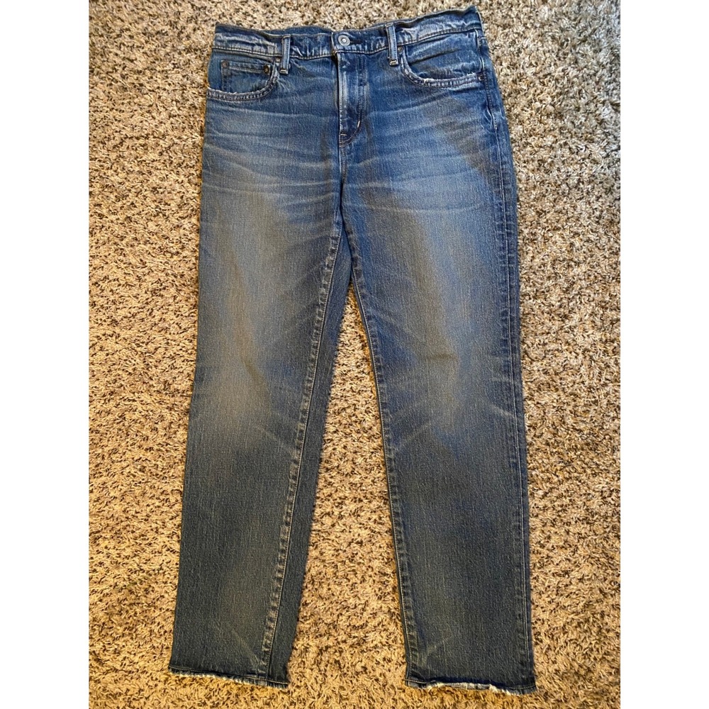 Moussy Vintage High Waisted Straight Leg Jeans Medium Wash 27 Made in Japan